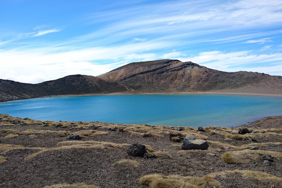 Jezioro w kraterze wulkanu Tongariro