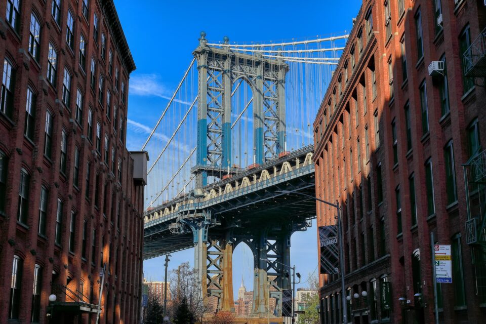 DUMBO - widok na Manhattan Bridge