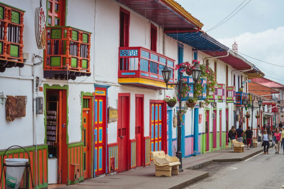 Kolorowa architektura w Guatape