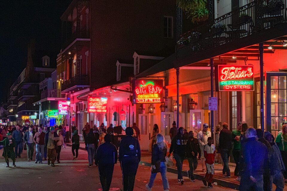 Bourbon Street w Nowym Orleanie